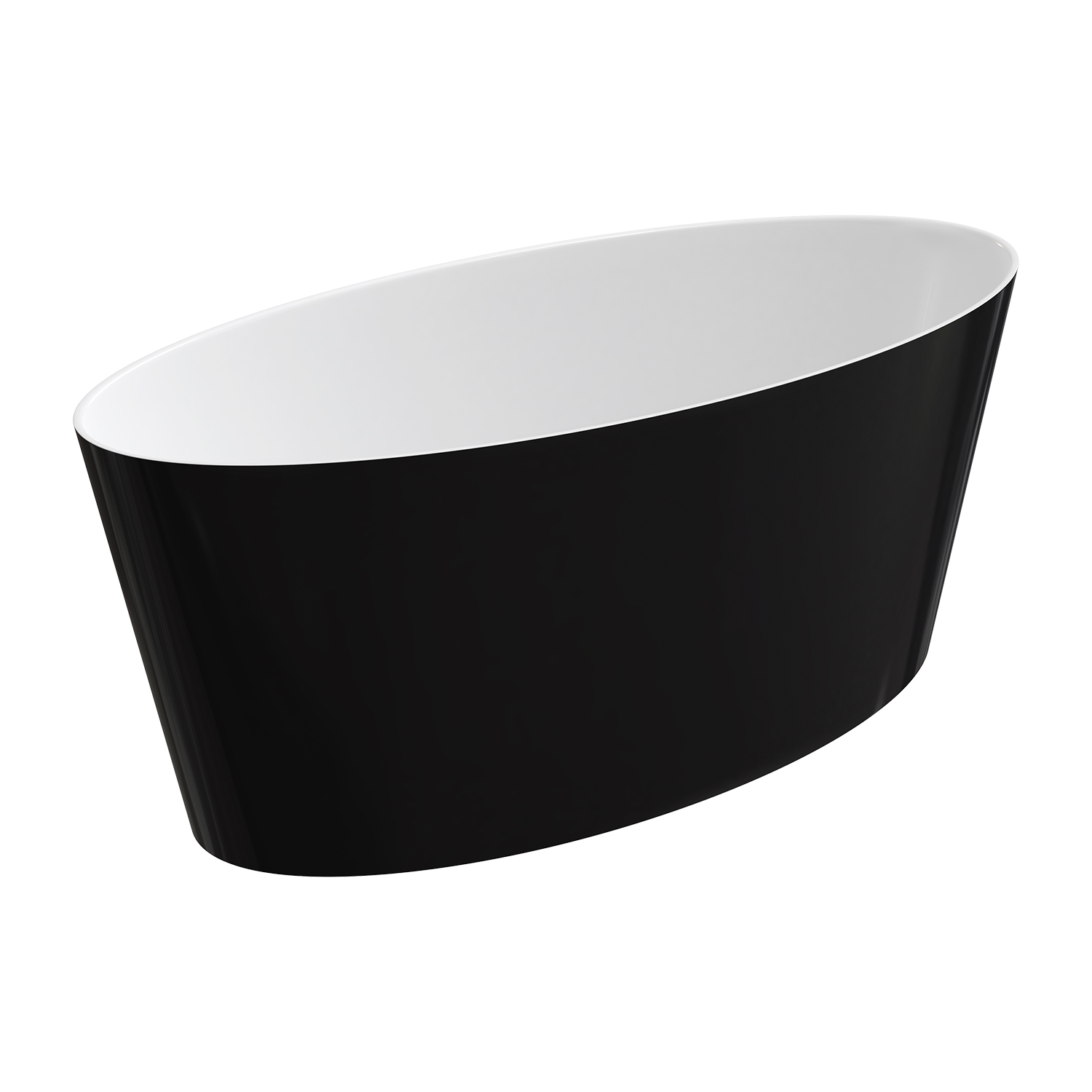 Omnires M+ bañera exenta 159x72 cm oval bicolor ROMA159BCP