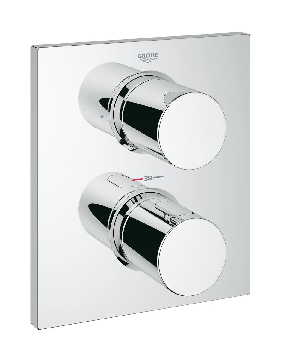 Grohe Grohtherm grifo de bañera y ducha empotrado con termostato cromo 27618000