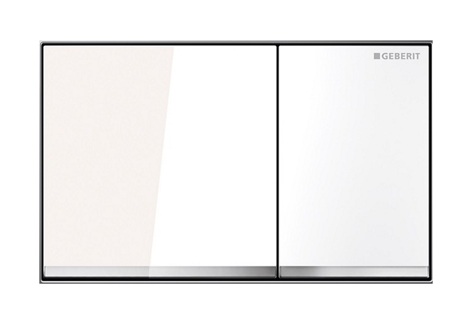 Geberit Omega60 botón de descarga para WC blanco 115.081.SI.1