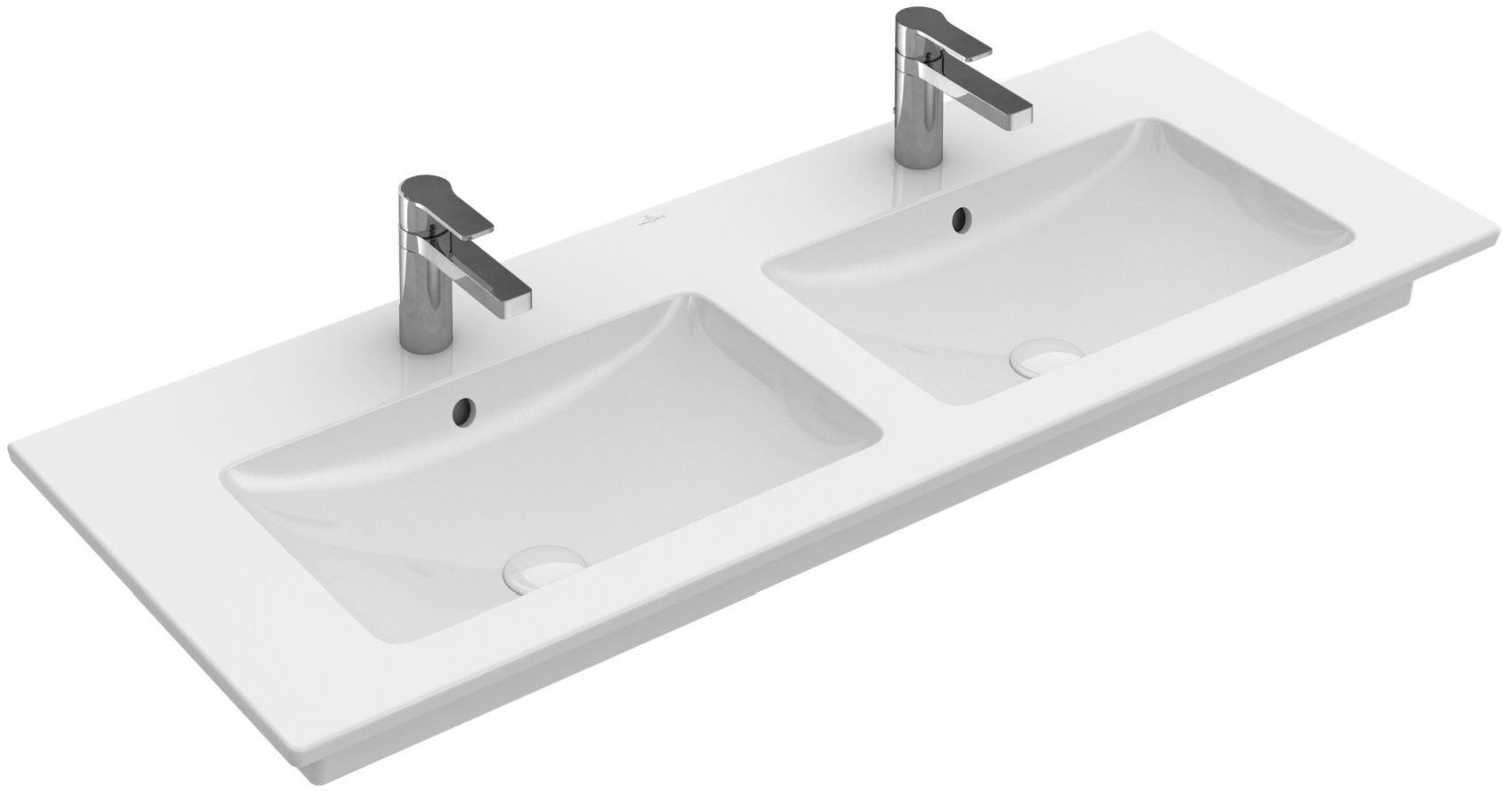 Villeroy & Boch Venticello lavabo 130x50 cm rectangular clásico-para mueble-doble blanco 4111DJ01