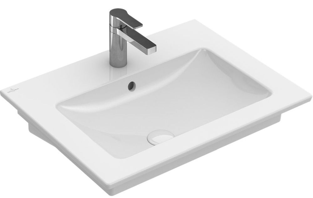 Villeroy & Boch Venticello lavabo 65x50 cm rectangular clásico-para mueble blanco 41246701