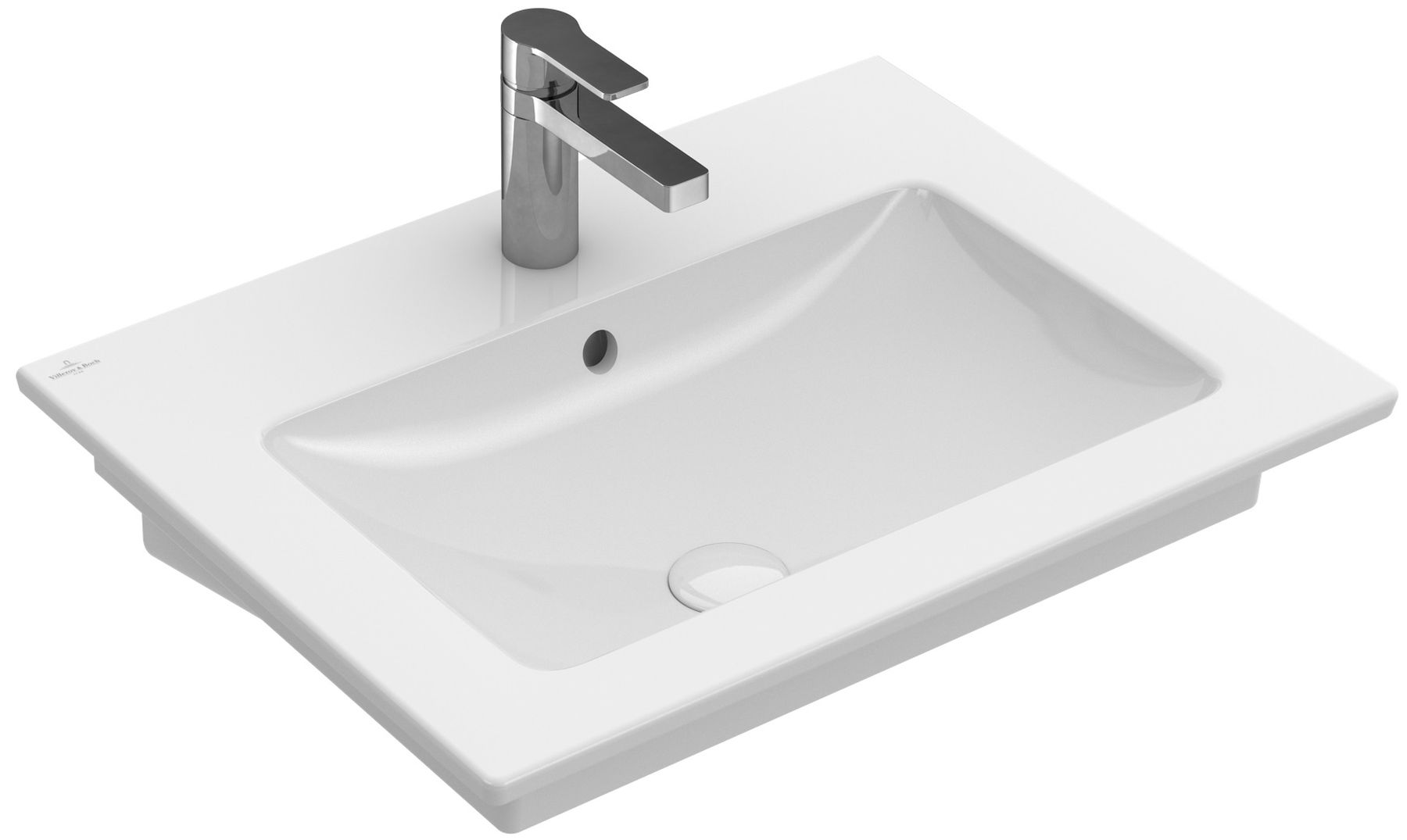 Villeroy & Boch Venticello lavabo 60x50 cm rectangular clásico-para mueble blanco 412462R1