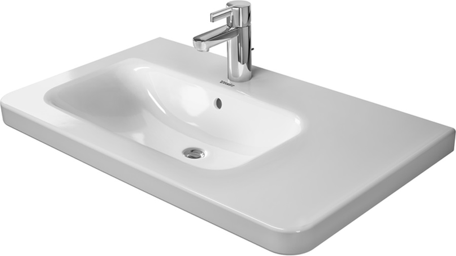 Duravit DuraStyle lavabo 80x48 cm rectangular clásico-para mueble-con encimera blanco 23258000001