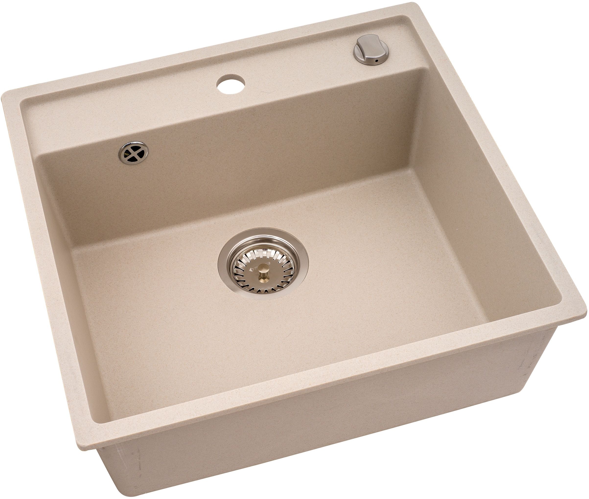 Pyramis Camea fregadero de granito 53x50 cm beige 070007801