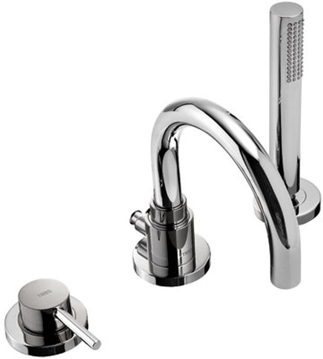 Tres Study Exclusive grifo de bañera y ducha en bañera cromo 262.150.01