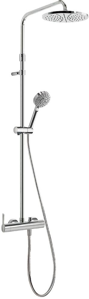 Tres Lex-Tres conjunto de ducha a pared con rociador con efecto lluvia cromo 081.197.02