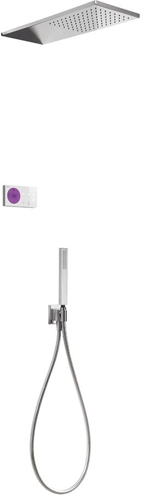 Tres Shower Technology conjunto de ducha empotrado con termostato con rociador con efecto lluvia cromo 092.865.51