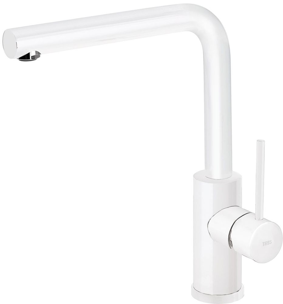 Tres Max-Tres grifo de cocina de pie blanco 062.436.01.BM