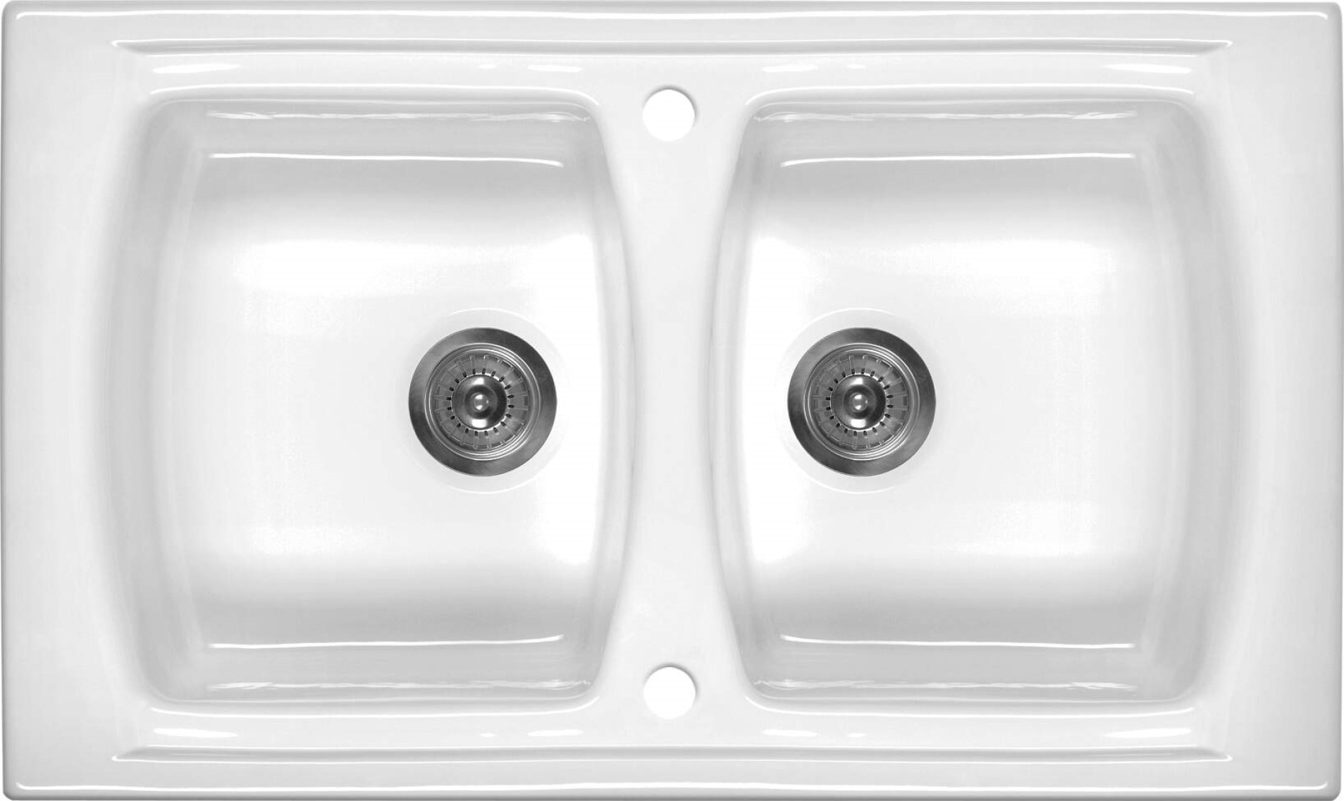 Deante Lusitano fregadero de cerámica 86x50 cm blanco ZCL_620N