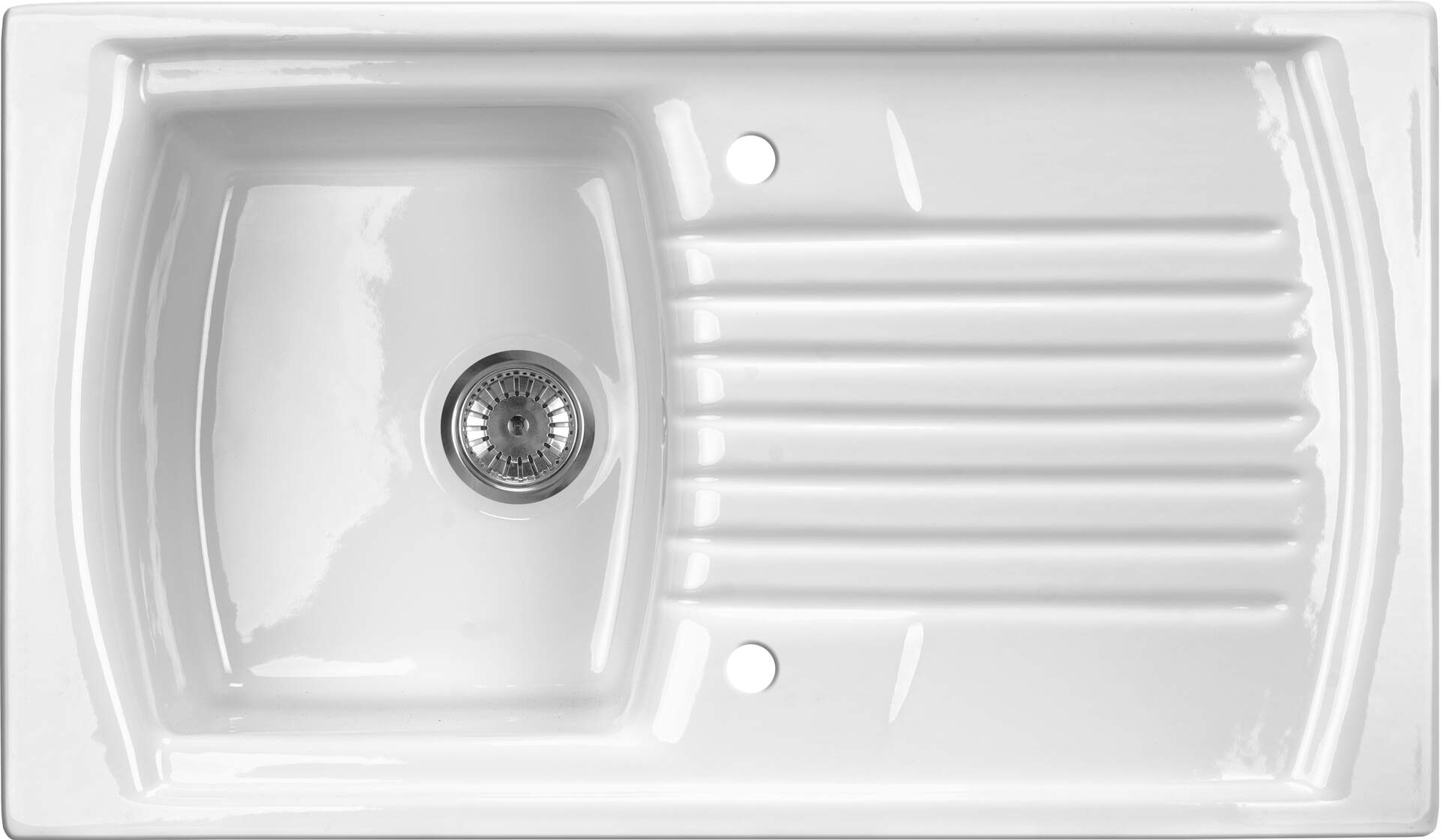 Deante Lusitano fregadero de cerámica 86x50 cm blanco ZCL_611N