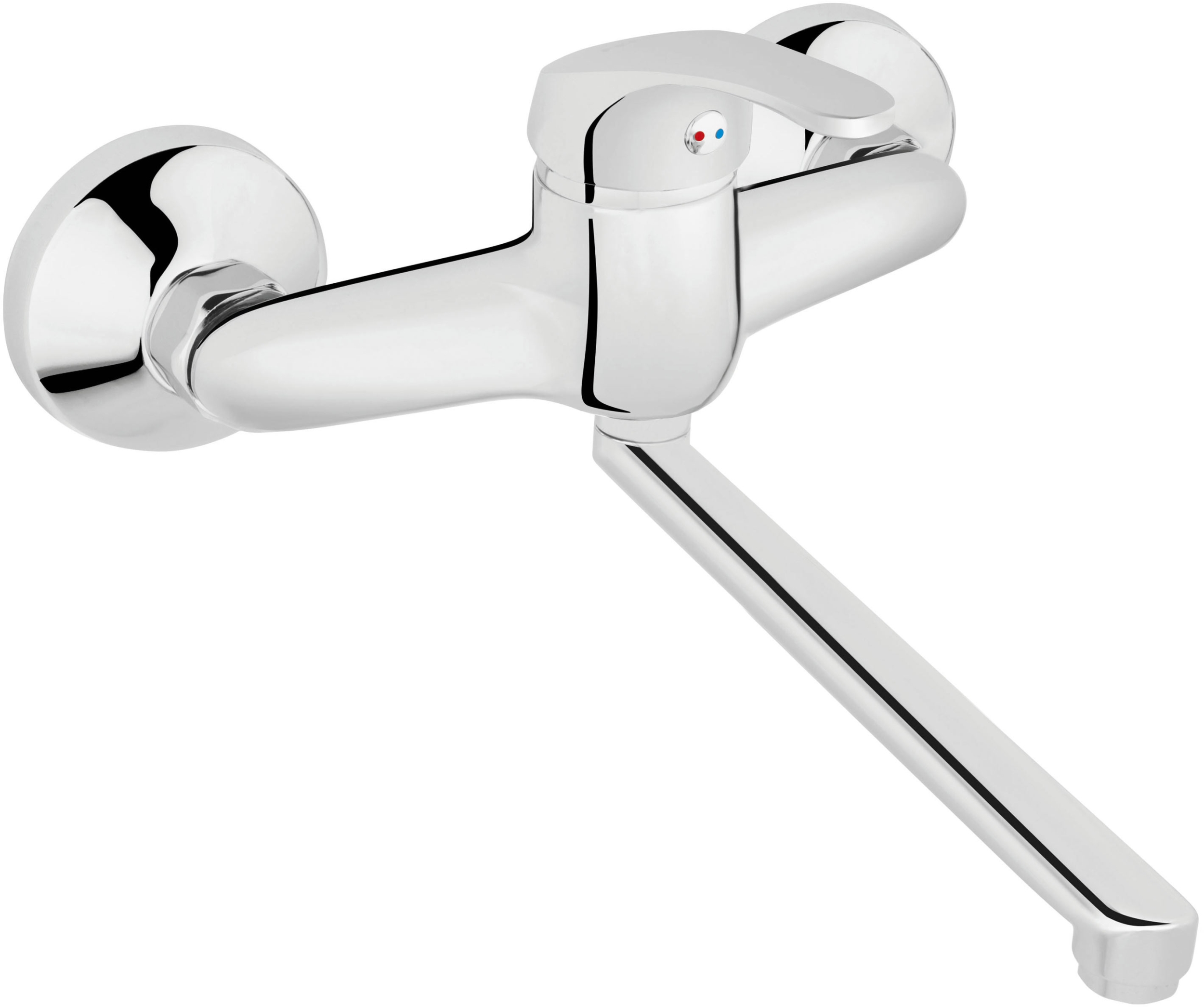 Ferro Basic grifo de cocina a pared cromo BBC5