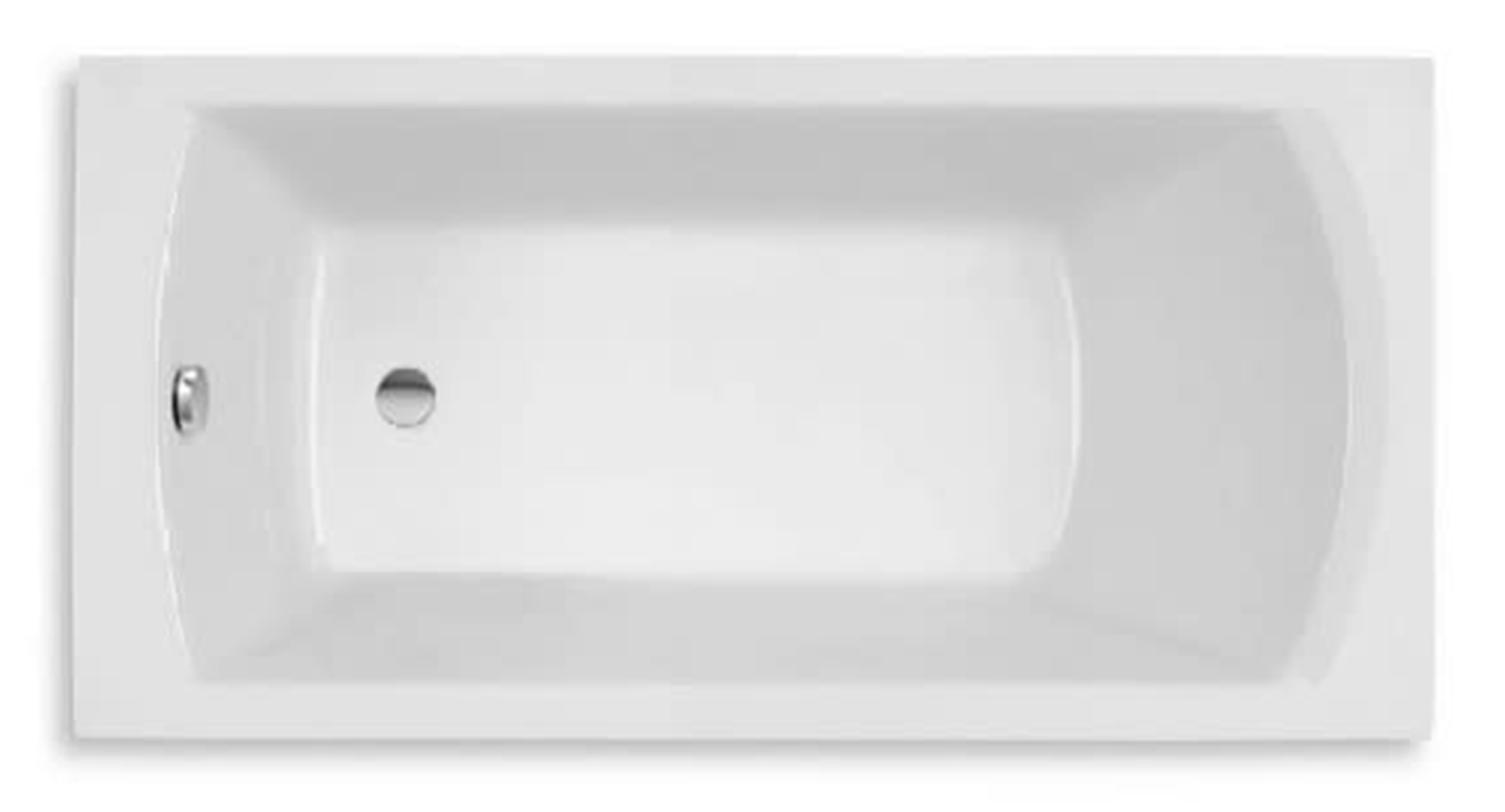 Roca Linea bañera rectangular 180x80 cm blanco A24T058000