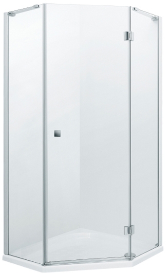 Roca Metropolis cabina de ducha 90x90 cm cromo brillo/vidrio transparente AMP3709012M