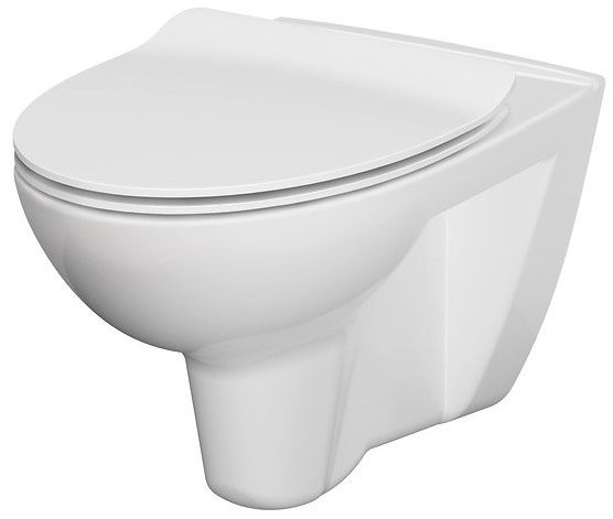 Cersanit Parva taza de inodoro suspendido sin reborde blanco K27-061
