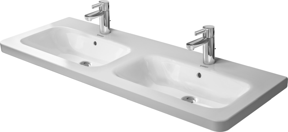 Duravit DuraStyle lavabo 130x48 cm rectangular para mueble-doble blanco 2338130000