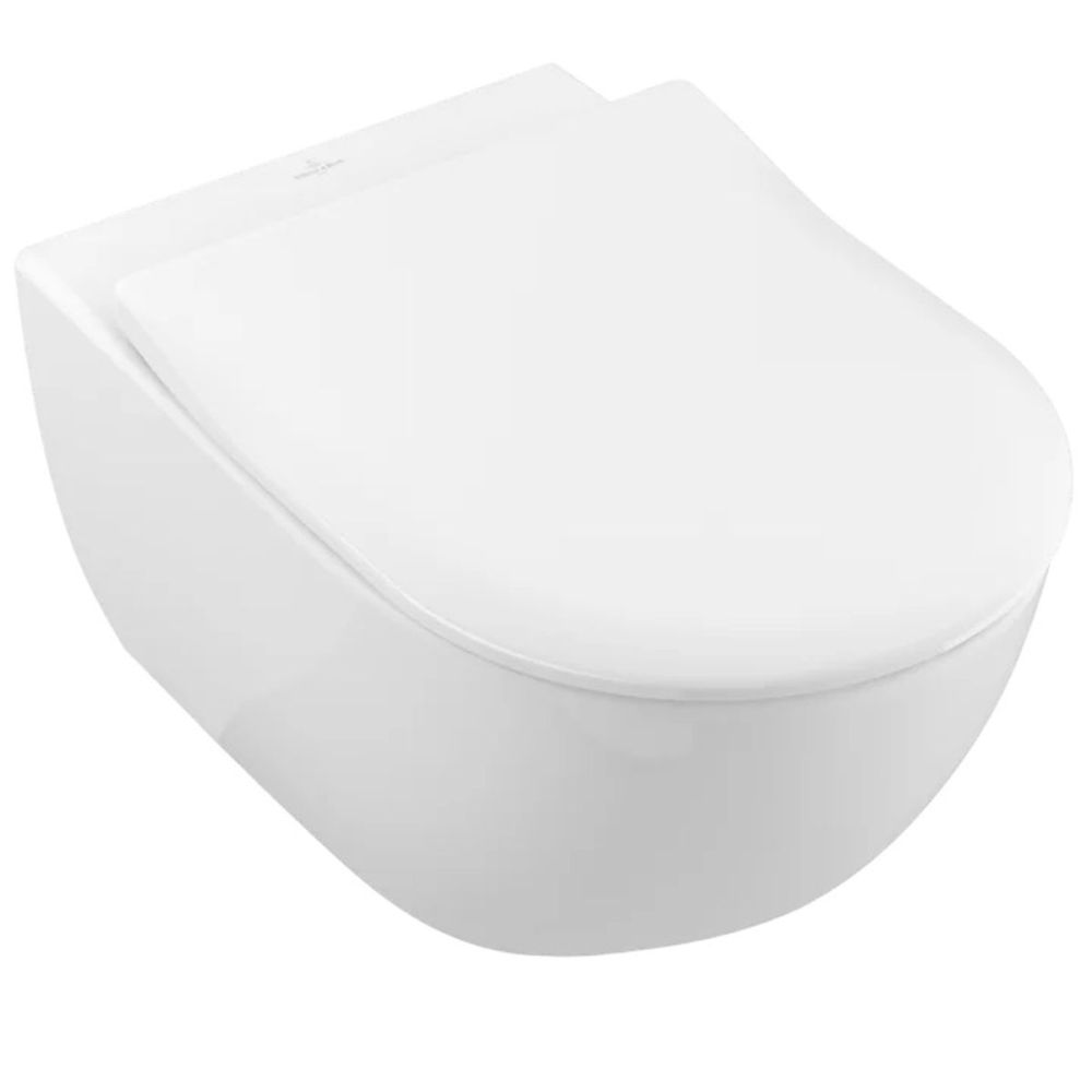 Villeroy & Boch Subway 2.0 conjunto combi-pack con tapa suspendido sin reborde blanco 5614R2R1