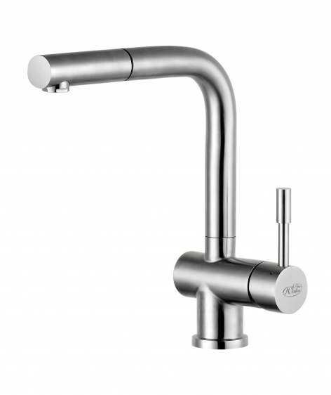 Blue Water Corsa grifo de cocina de pie acero inoxidable 5901730611168