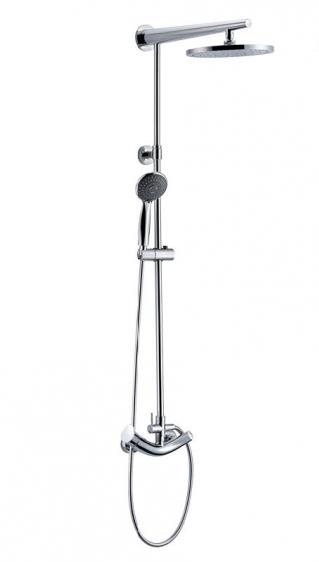 Blue Water Rogo conjunto de ducha a pared con rociador con efecto lluvia cromo ROG-ZKPN.400C