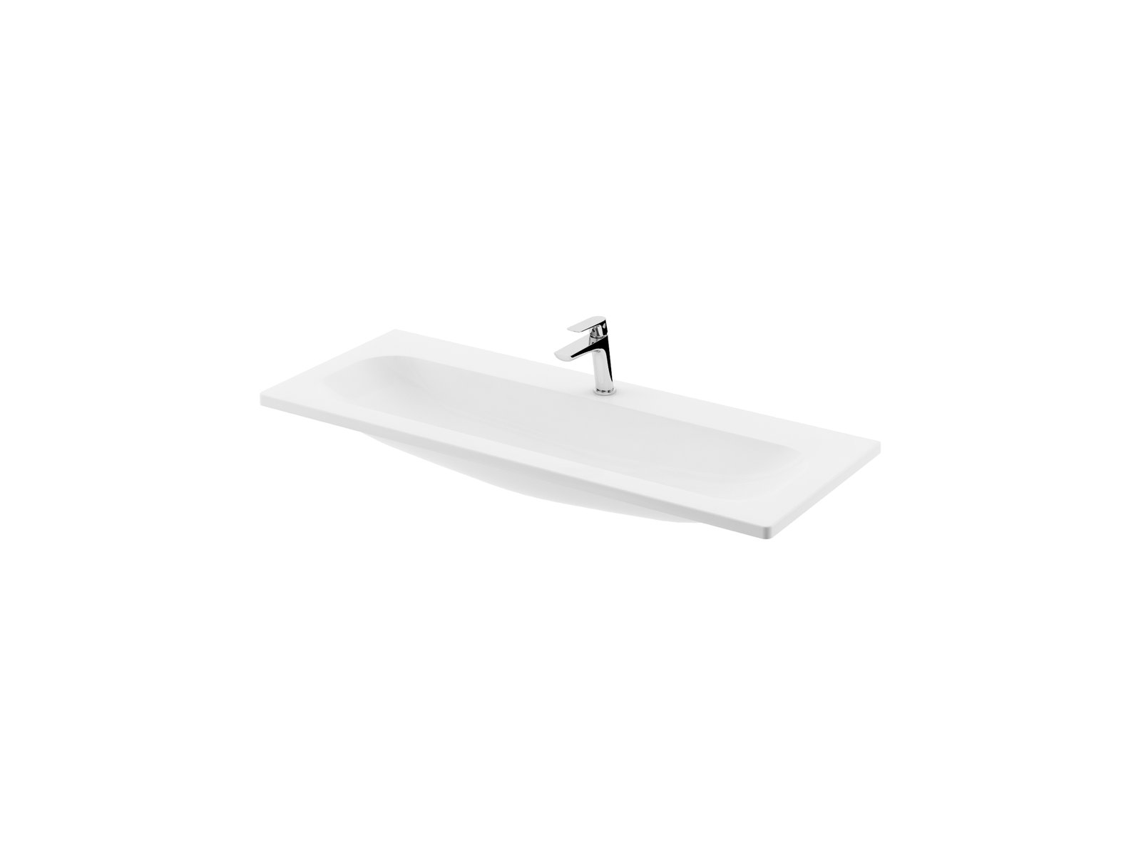 Ravak Clear lavabo 80x38 cm rectangular para mueble blanco XJJ01180000