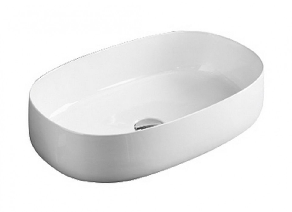 Art Ceram Cognac lavabo 55x35 cm oval sobre encimera blanco COL00301;00