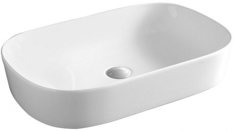 Art Ceram Ghost lavabo 65x41.5 cm oval sobre encimera blanco brillante GHL00201;00