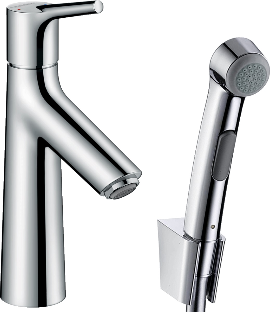 Hansgrohe Talis S grifo de lavabo con rociador tipo bidé de pie cromo 72290000