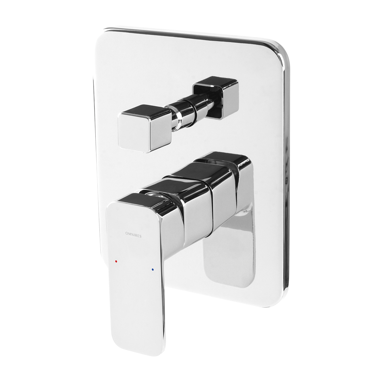 Omnires Apure grifo de bañera y ducha empotrado cromo AP2235CR