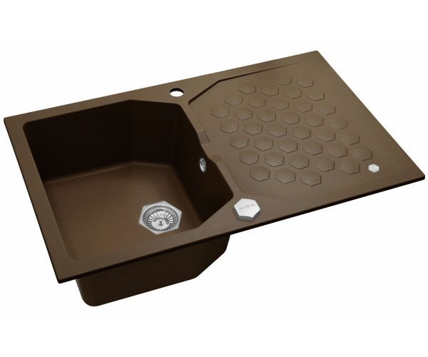 Alveus Sensual fregadero de granito 85x52 cm marrón 4303003