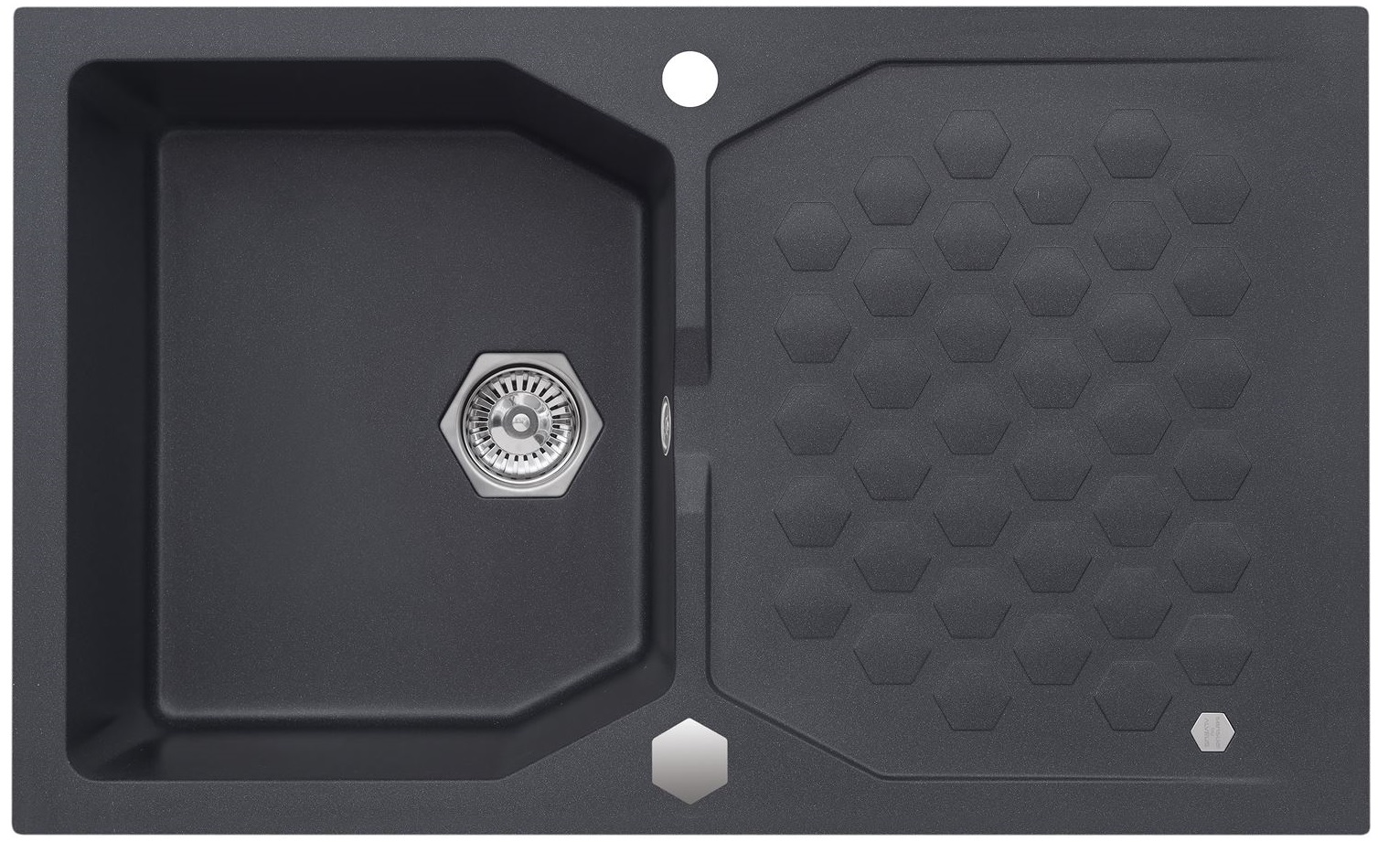 Alveus Sensual fregadero de granito 85x52 cm gris/grafito/ónix 4303005