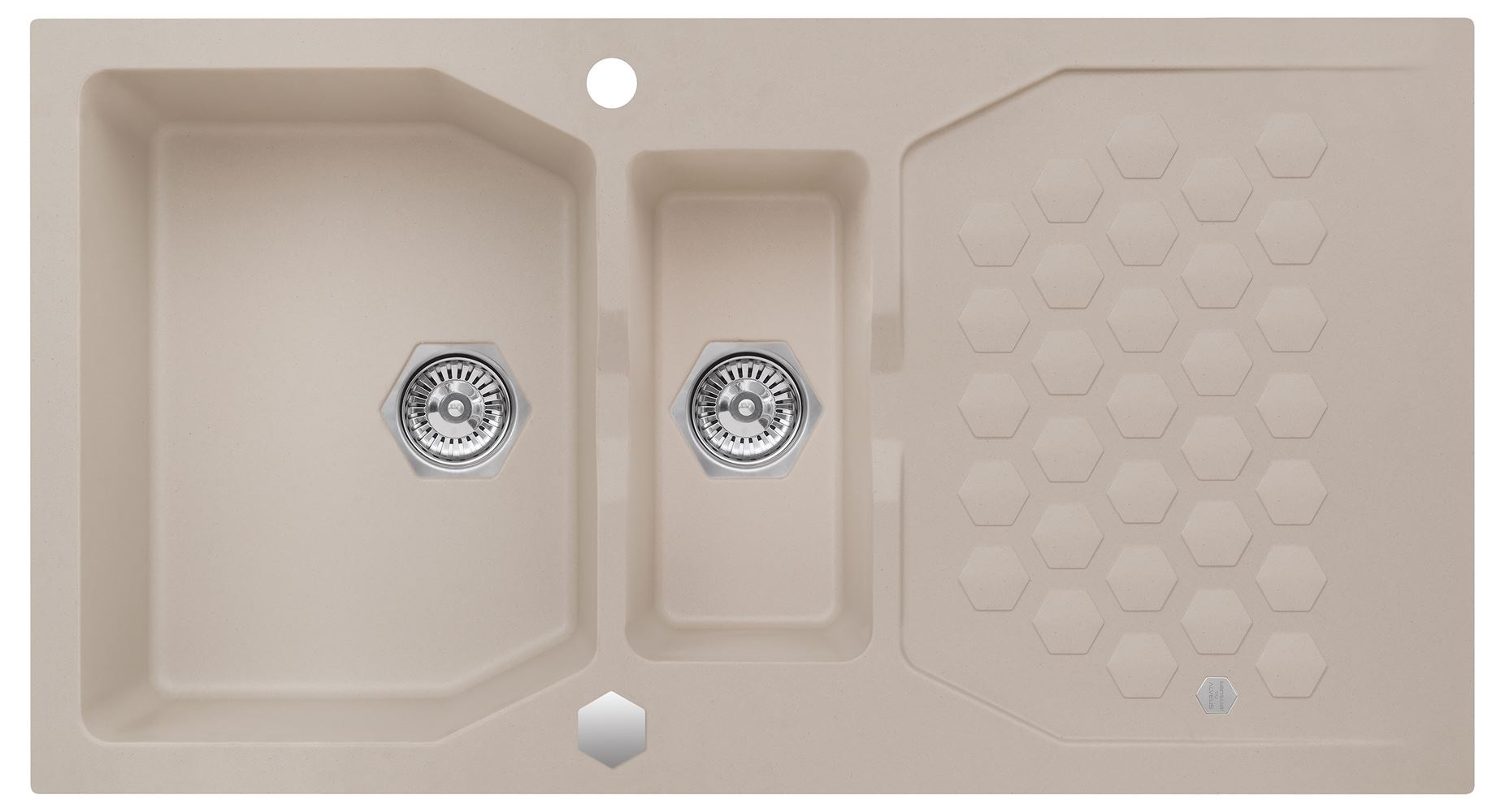Alveus Sensual fregadero de granito 98x52 cm beige 4307002