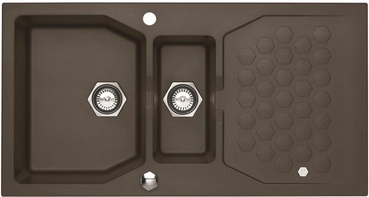 Alveus Sensual fregadero de granito 98x52 cm marrón 4307003