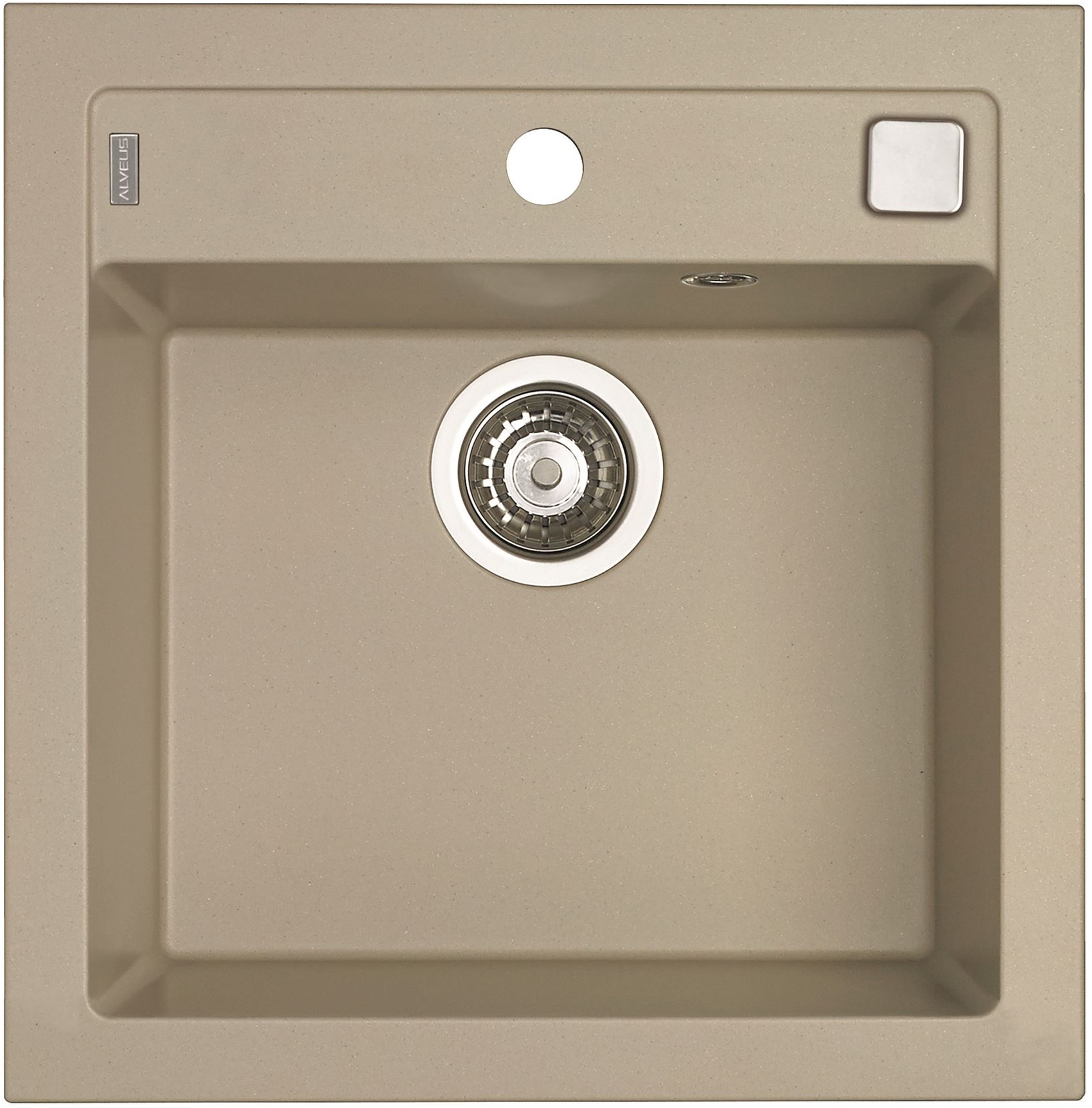 Alveus Formic fregadero de granito 52x51 cm beige 4402002