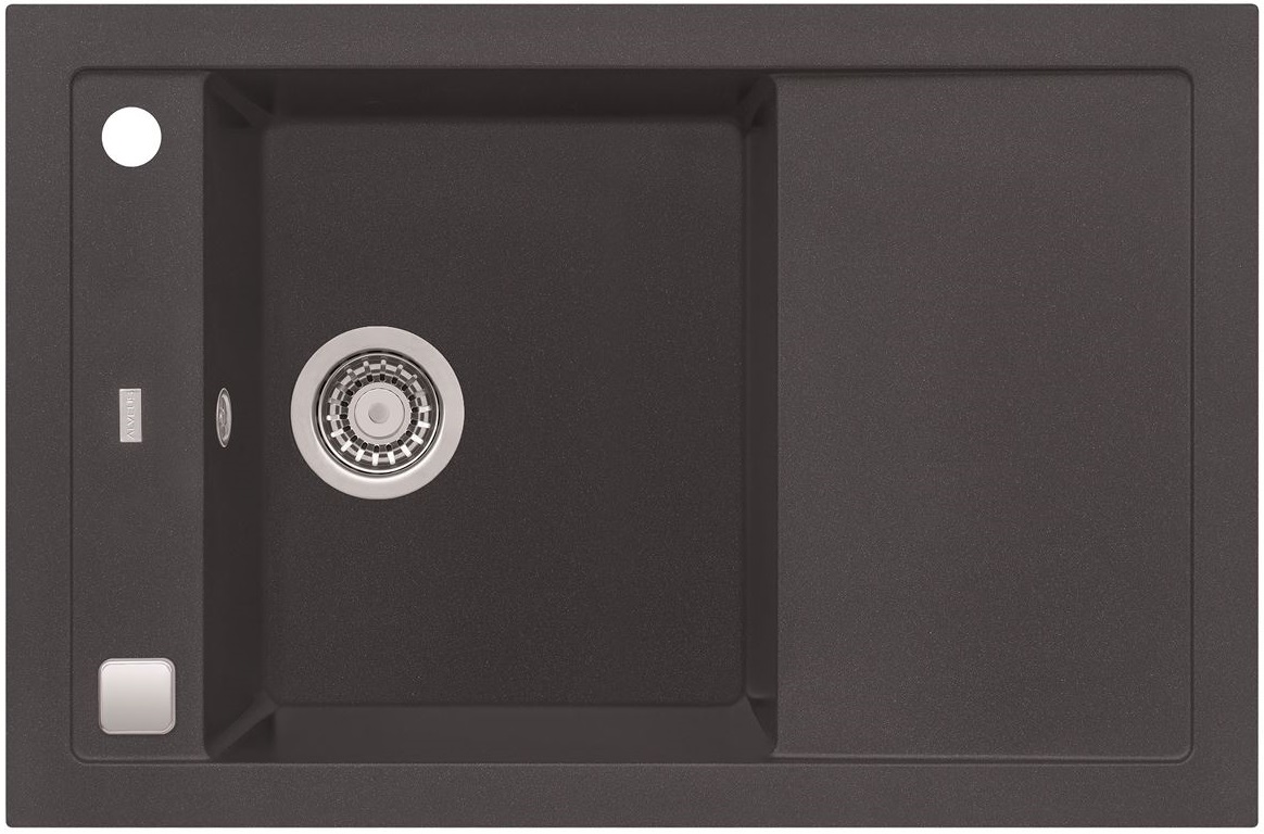 Alveus Formic fregadero de granito 76x50 cm gris/grafito/ónix 4403005