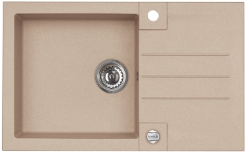 Alveus Rock fregadero de granito 78x48 cm gris/grafito/ónix 4203002