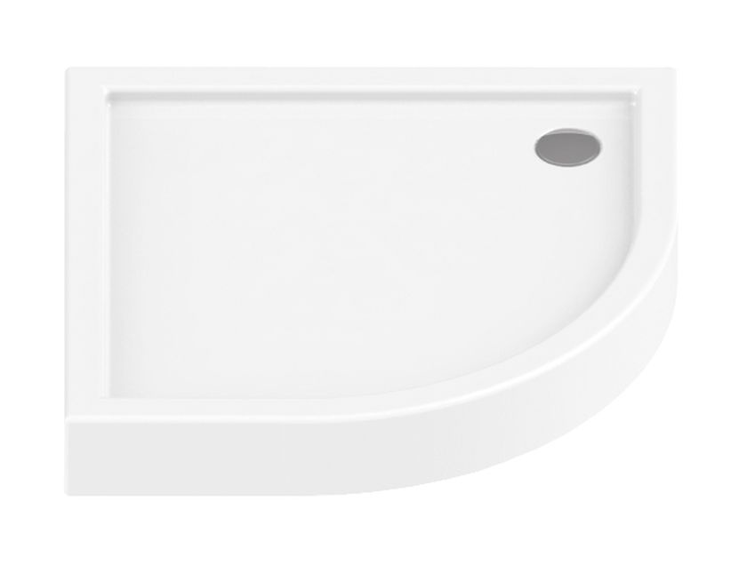 New Trendy Columbus plato de ducha semicircular 80x80 cm blanco B-0316