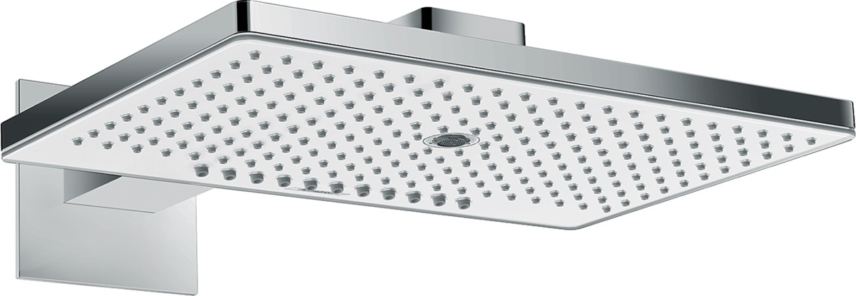 Hansgrohe Rainmaker Select ducha con efecto lluvia 46.6x30 cm rectangular cromo-blanco 24007400