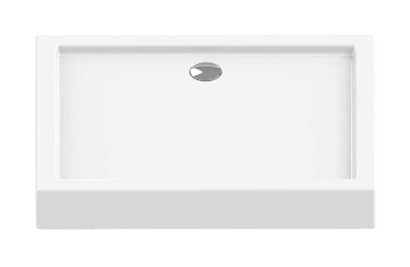New Trendy Columbus plato de ducha rectangular 100x90 cm blanco B-0128