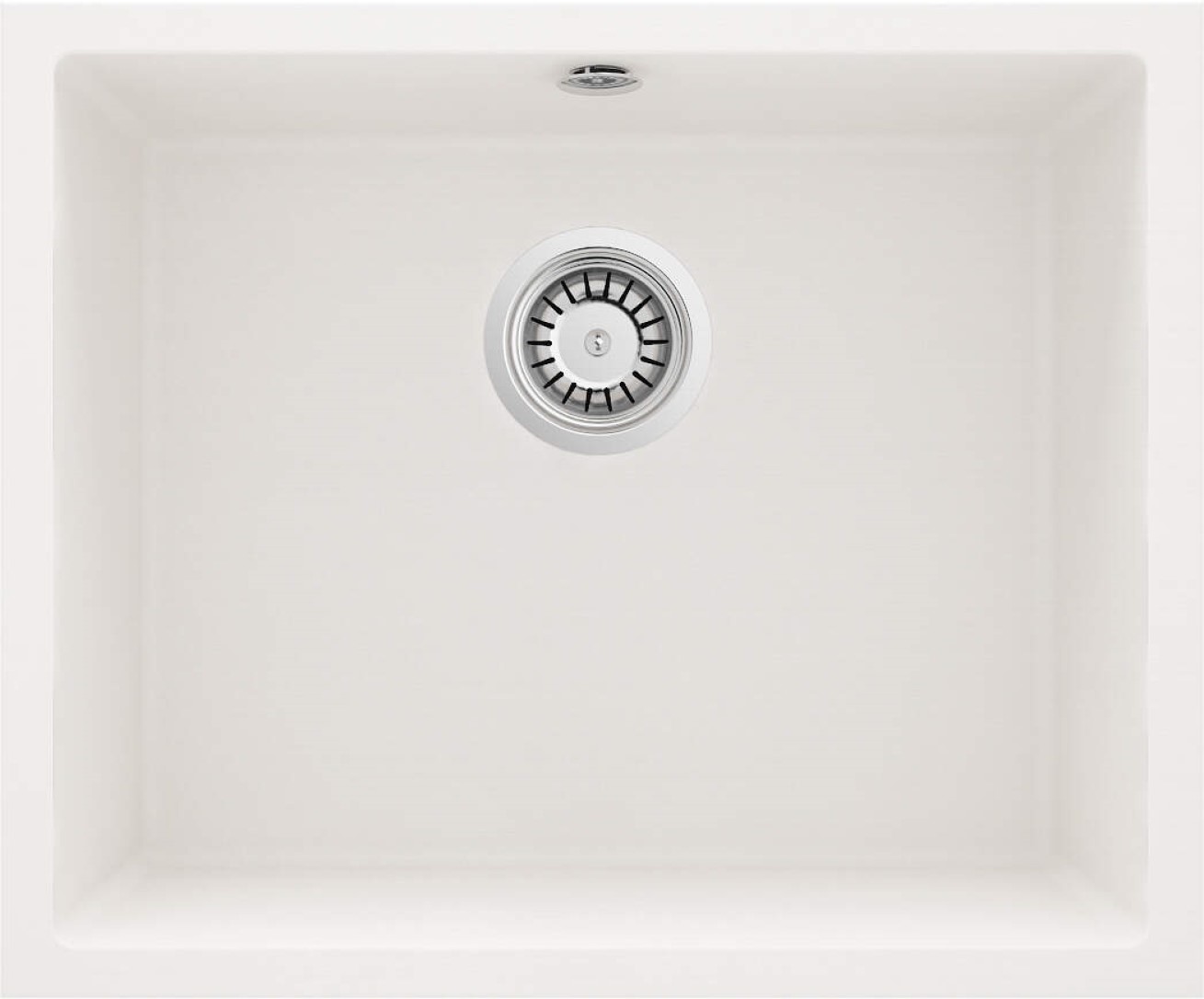 Deante Corda fregadero de granito 49x40 cm blanco ZQA_A10C