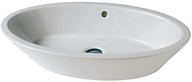 Hatria Happy Hour lavabo 70x40 cm oval sobre encimera blanco brillante Y0M901
