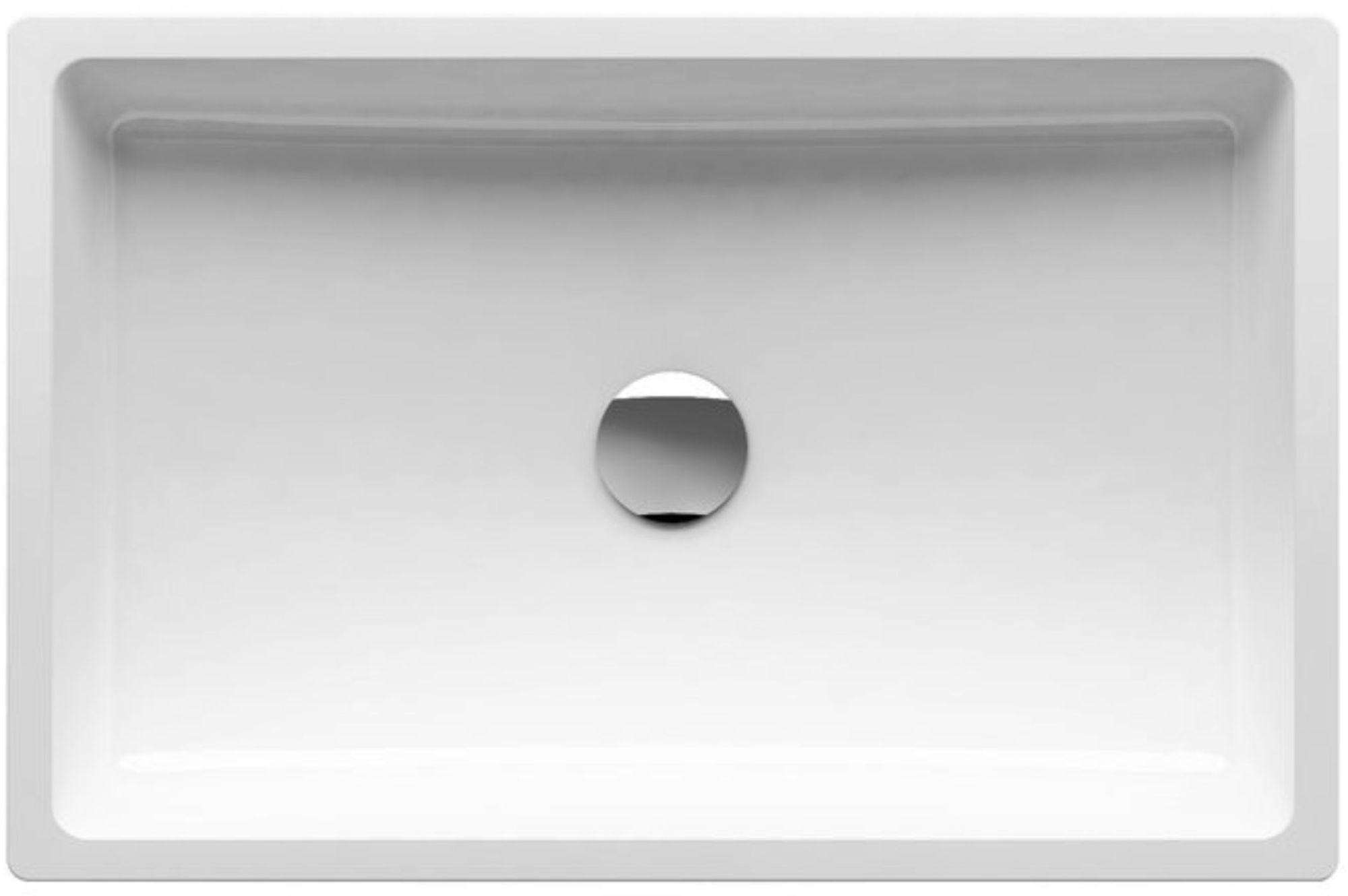 Ravak Formy 01 lavabo 60x39 cm rectangular sobre encimera blanco XJL01260000