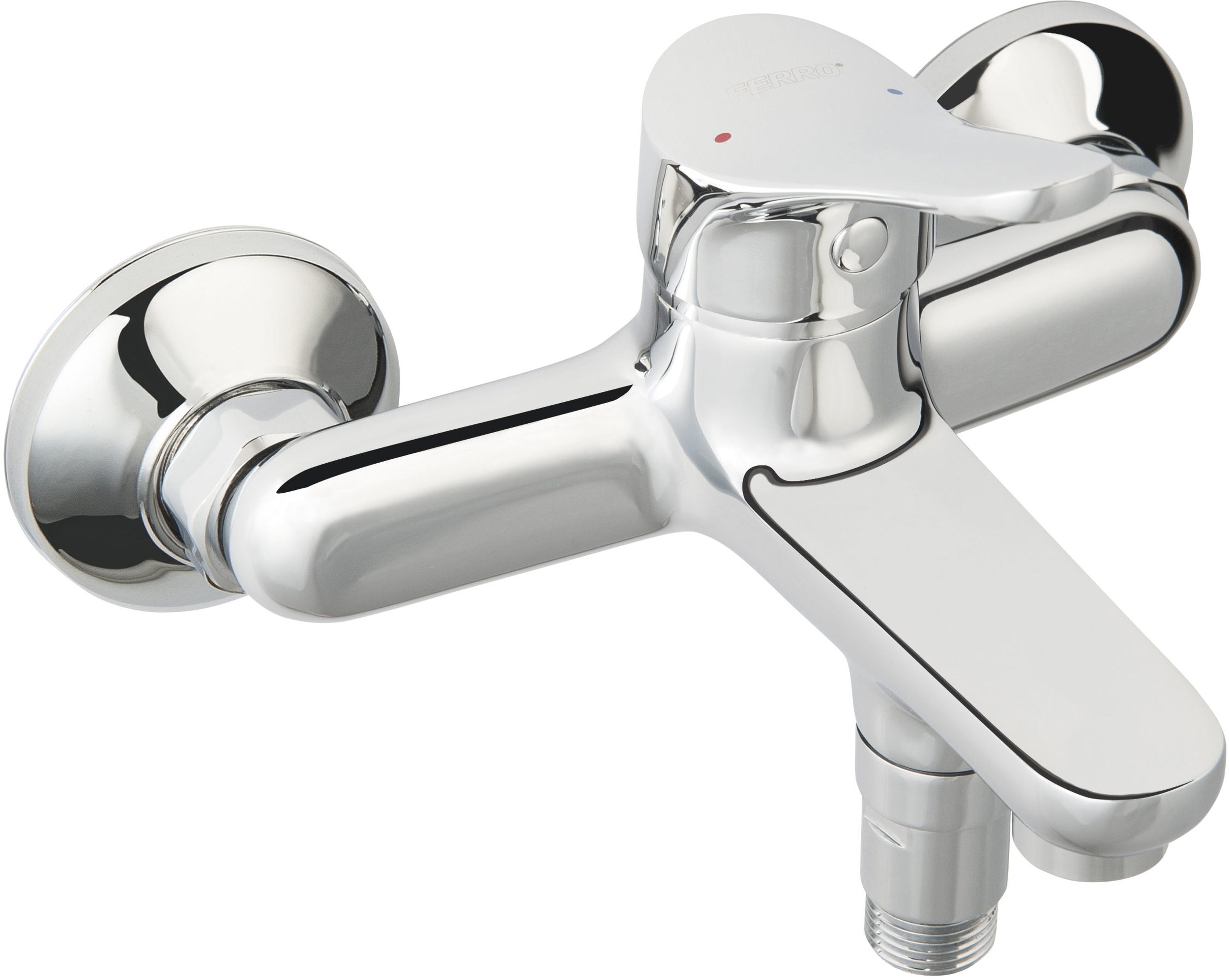 Ferro Baleno grifo de bañera y ducha a pared cromo BSL1