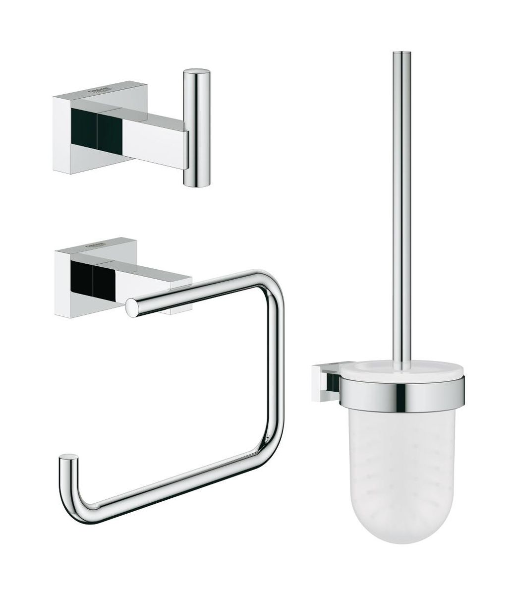 Grohe Essentials kit de accesorios 3 en 1 StarLight Chrome 40757001