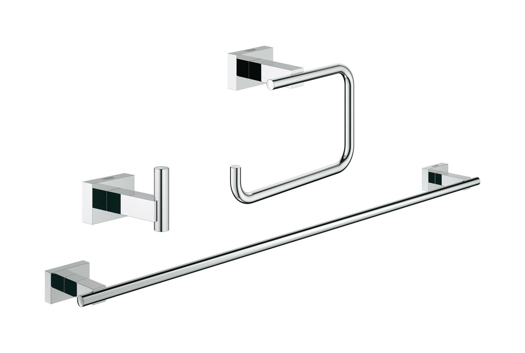 Grohe Essentials kit de accesorios 3 en 1 StarLight Chrome 40777001