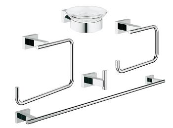 Grohe Essentials conjunto de accesorios 5 en 1 StarLight Chrome 40758001