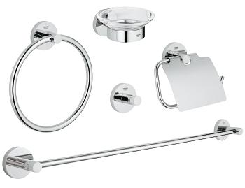 Grohe Essentials conjunto de accesorios 5 en 1 StarLight Chrome 40344001