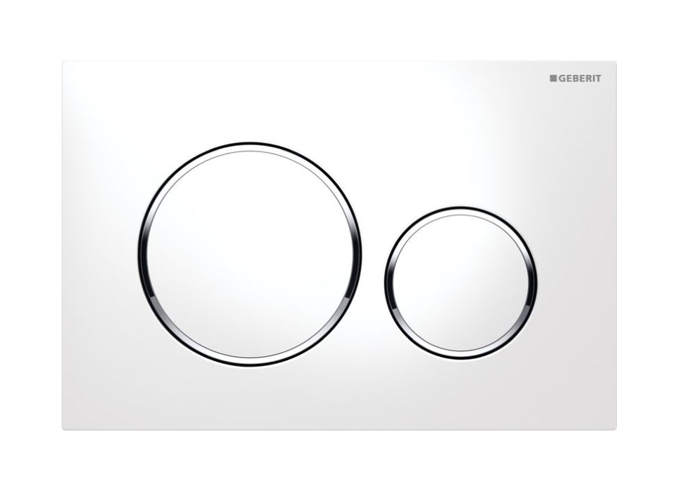 Geberit Sigma botón de descarga para WC cromo brillante-blanco 115.882.KJ.1