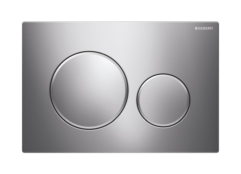 Geberit Sigma botón de descarga para WC cromo brillante-cromo mate 115.882.KH.1