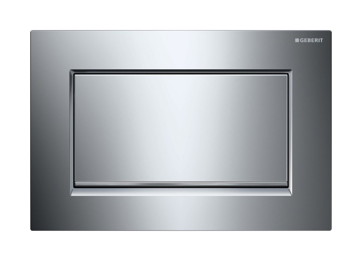 Geberit Sigma10 1M botón de descarga para WC cromo brillante-cromo mate 115.893.KY.1