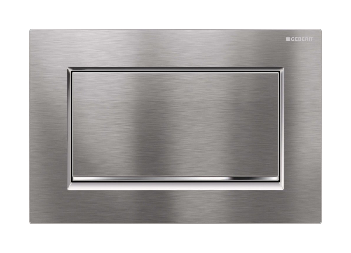 Geberit Sigma10 1M botón de descarga para WC cromo brillante-cromo mate 115.893.KX.1