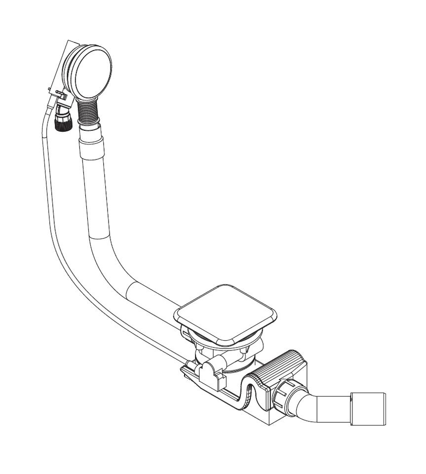 Kaldewei Conoduo sifón para bañera blanco 687772020001